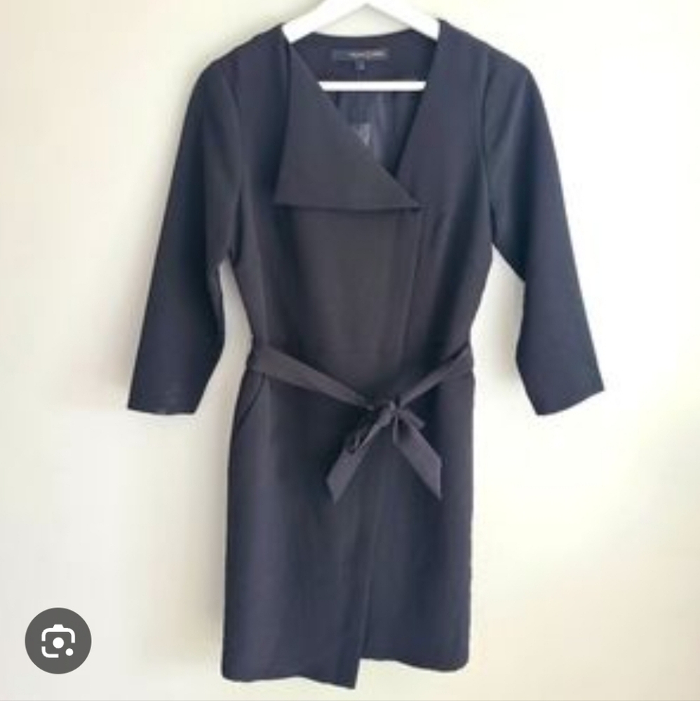 Willow & Thread Black Wrap Blazer Dress